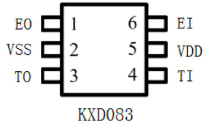 KXD083  2合1入耳检测（隔空触摸）_SOT23-6_V1.1